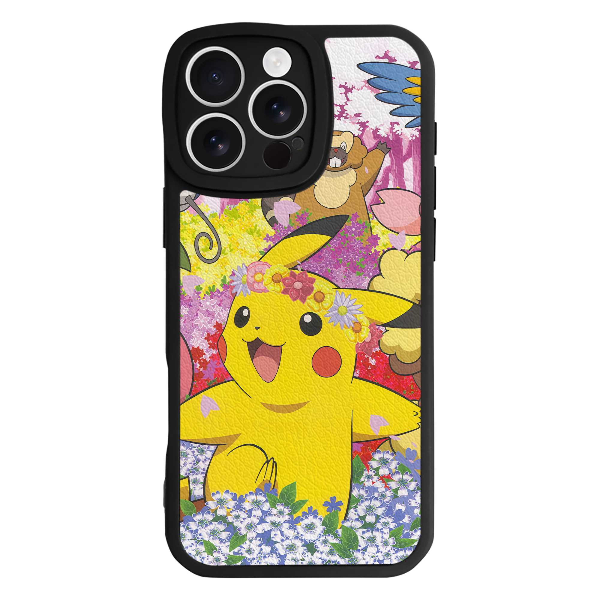 （画像用） ポケットモンスター Pokémon 【iPhone 16シリーズ対応】シリコンスマホケース（レザー調） 材質：シリコン